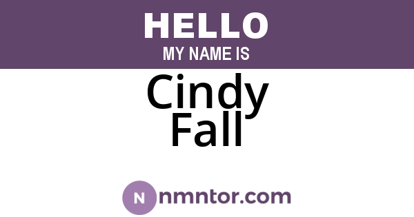 Cindy Fall