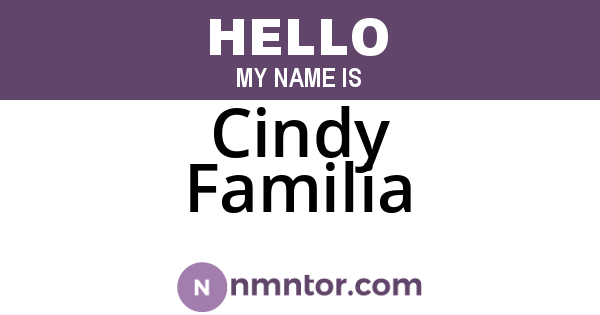 Cindy Familia