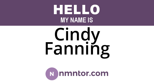 Cindy Fanning