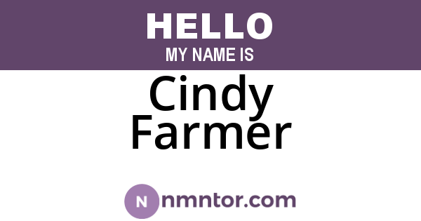 Cindy Farmer