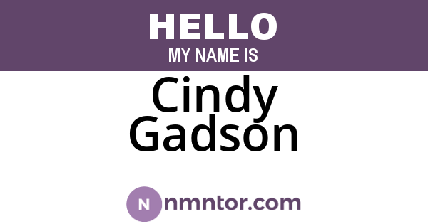 Cindy Gadson