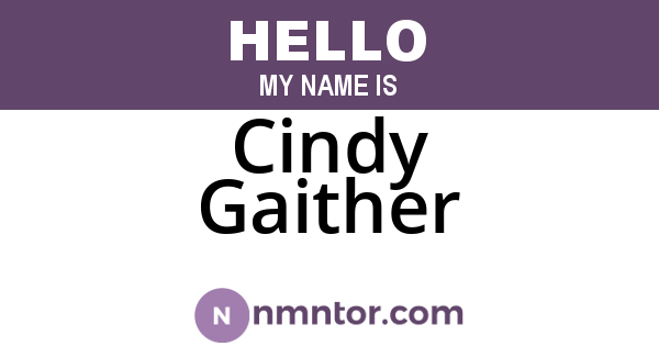 Cindy Gaither