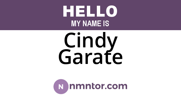 Cindy Garate