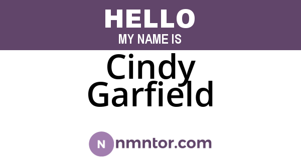 Cindy Garfield