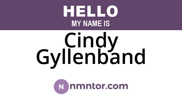 Cindy Gyllenband