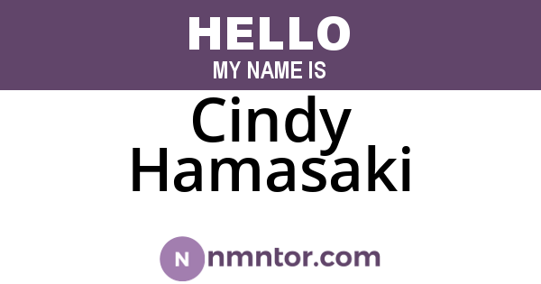 Cindy Hamasaki