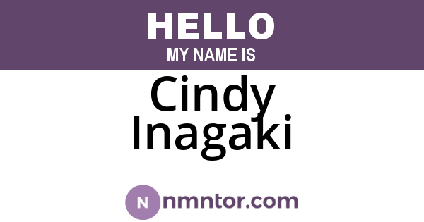 Cindy Inagaki