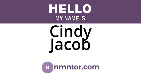 Cindy Jacob