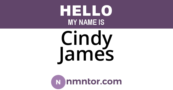 Cindy James