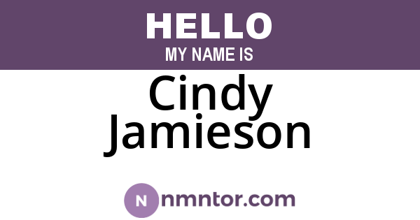 Cindy Jamieson