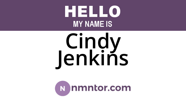 Cindy Jenkins