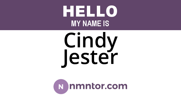 Cindy Jester
