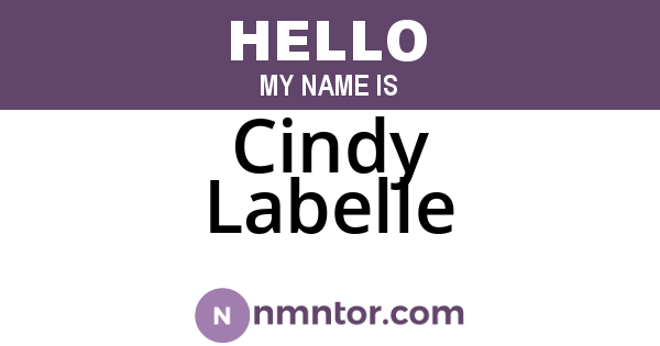 Cindy Labelle