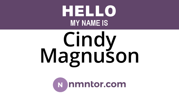 Cindy Magnuson