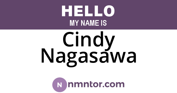 Cindy Nagasawa