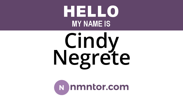 Cindy Negrete