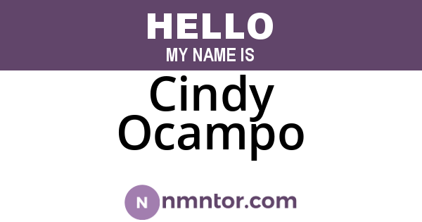 Cindy Ocampo