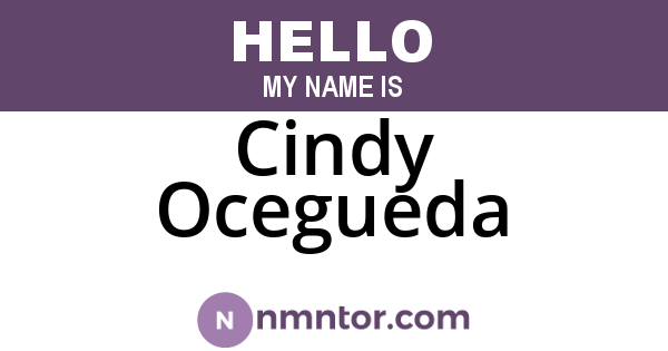 Cindy Ocegueda