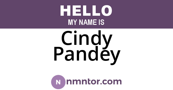 Cindy Pandey