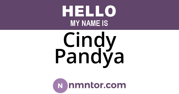 Cindy Pandya