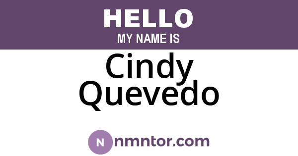 Cindy Quevedo