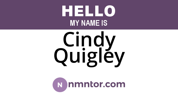 Cindy Quigley
