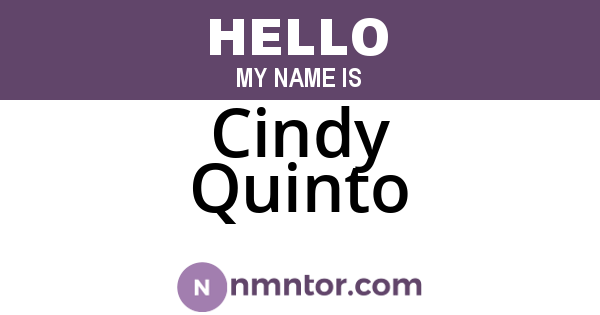 Cindy Quinto