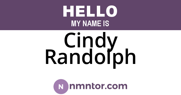 Cindy Randolph
