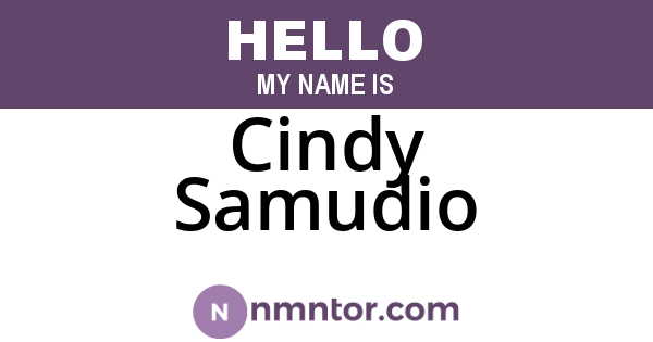 Cindy Samudio