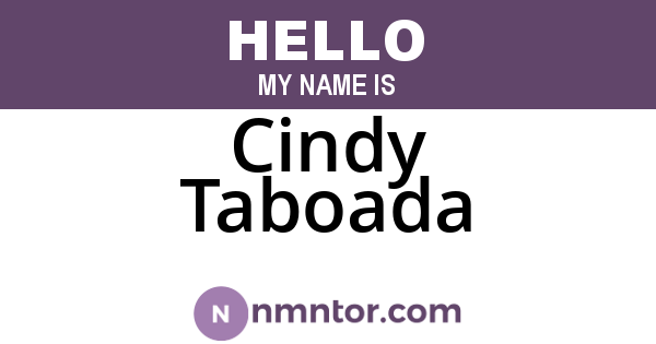 Cindy Taboada