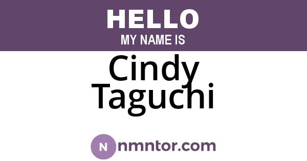 Cindy Taguchi