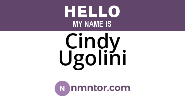 Cindy Ugolini
