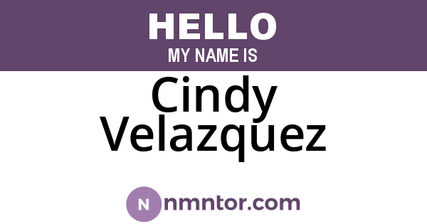 Cindy Velazquez