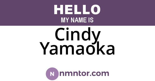 Cindy Yamaoka