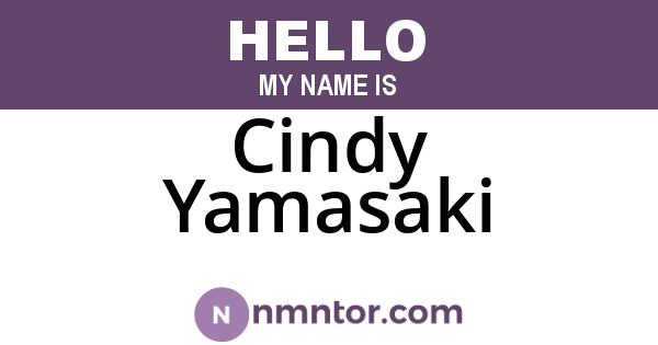 Cindy Yamasaki