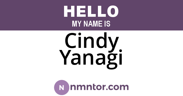 Cindy Yanagi