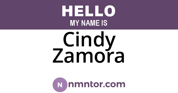 Cindy Zamora