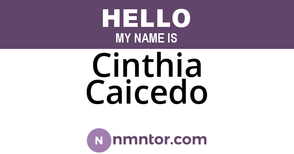 Cinthia Caicedo