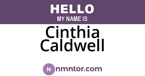 Cinthia Caldwell