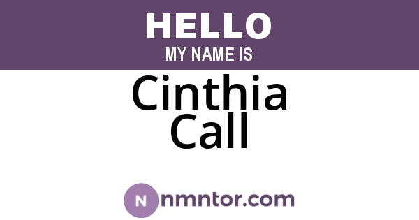 Cinthia Call