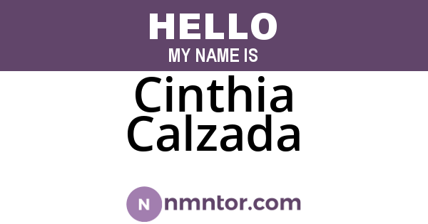 Cinthia Calzada