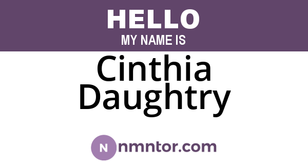 Cinthia Daughtry