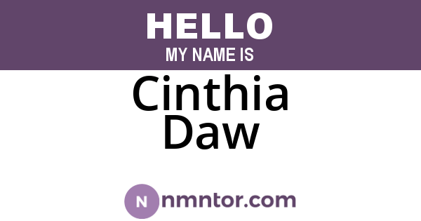 Cinthia Daw
