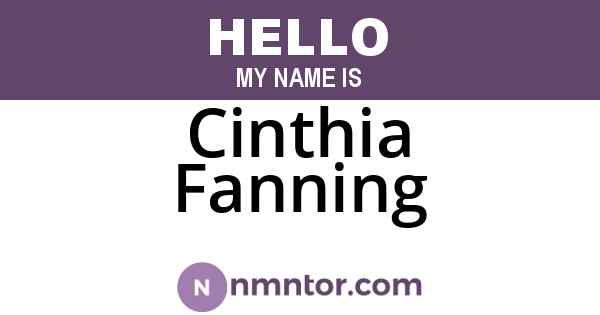 Cinthia Fanning