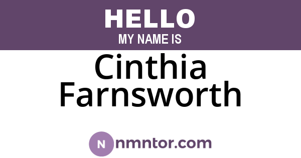 Cinthia Farnsworth