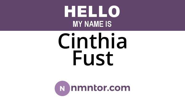 Cinthia Fust