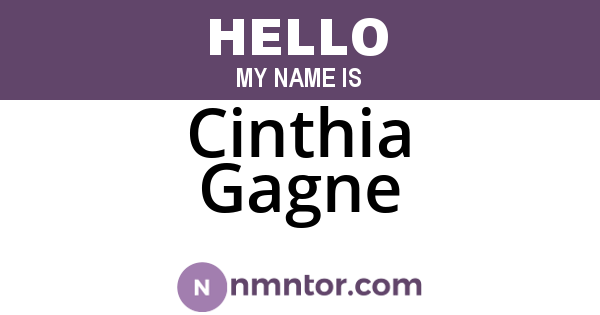 Cinthia Gagne