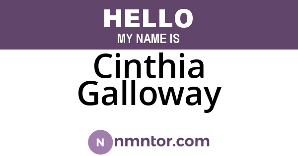 Cinthia Galloway