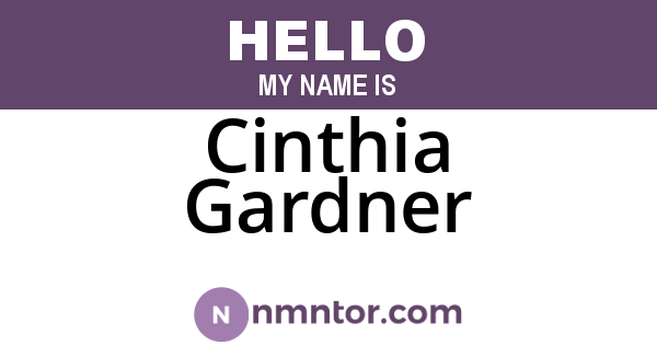 Cinthia Gardner