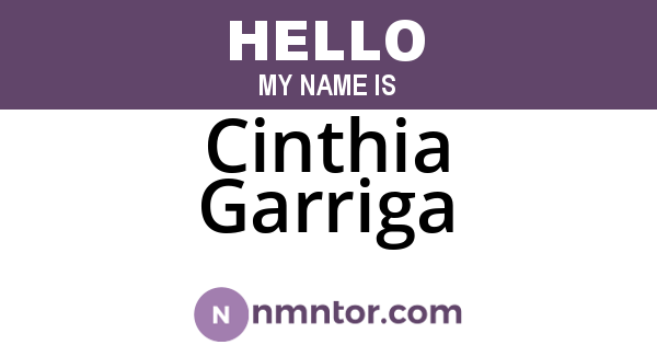 Cinthia Garriga